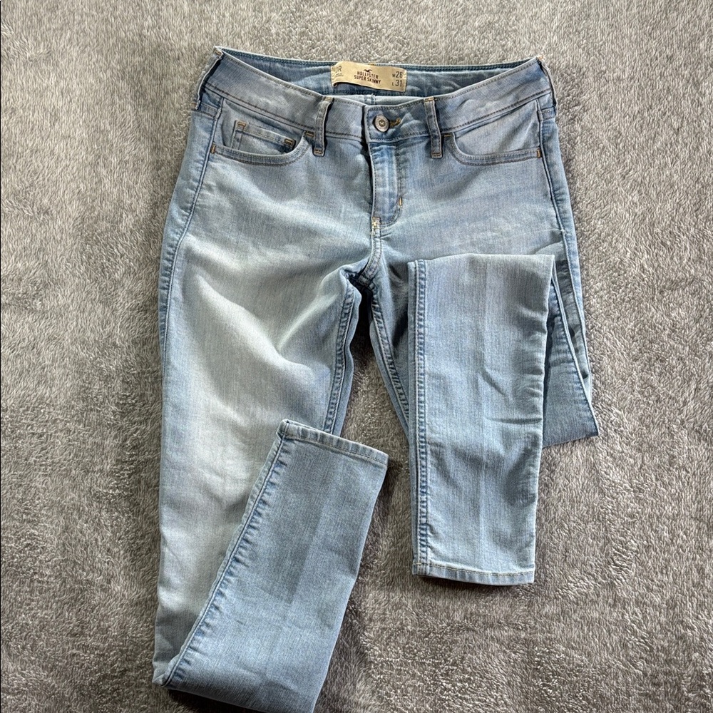 Hollister Women’s/Girl’s Super Skinny Light Wash‎ Jeans Sz3R W26/L31